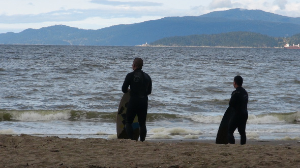 A couple of wakeboarders.