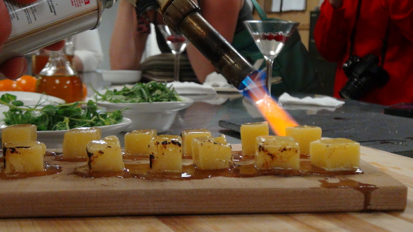 Cheese Torching in the Fairmont Chateau Laurier Kitchen