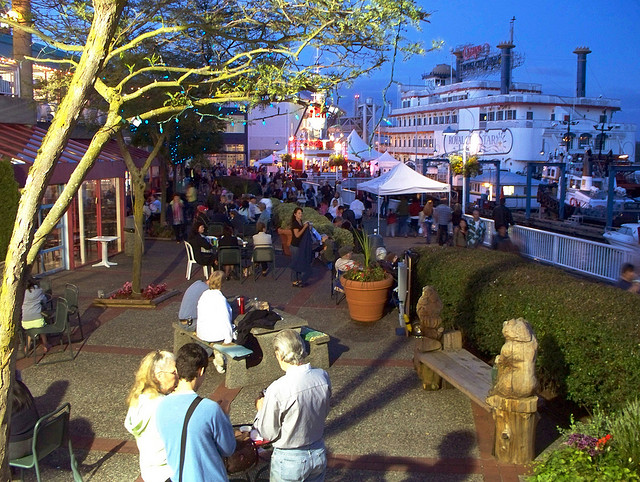 New Westminster Quay, as photographed by Dennis S. Hurd.