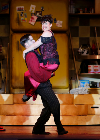 Dimitrios Stephanoy and Caitriona Murphy in The Drowsy Chaperone, as photographed by Tim Matheson.