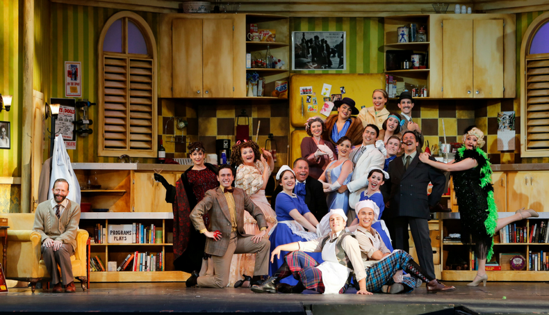 Shawn Macdonald and the entire Ensemble of TUTS' The Drowsy Chaperone, as photographed by Tim Matheson.