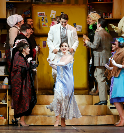 Shannon Hanbury as Janet van de Graaff in TUTS' The Drowsy Chaperone, as photographed by Tim Matheson.