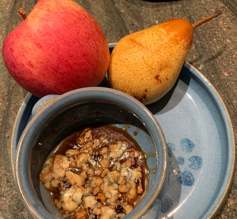 Baked Blue Cheese with Walnuts and Honey