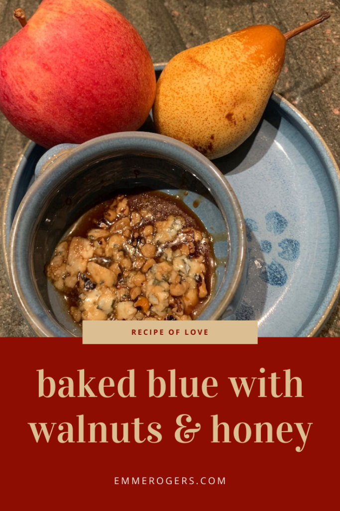 Baked Blue with Walnuts and Honey