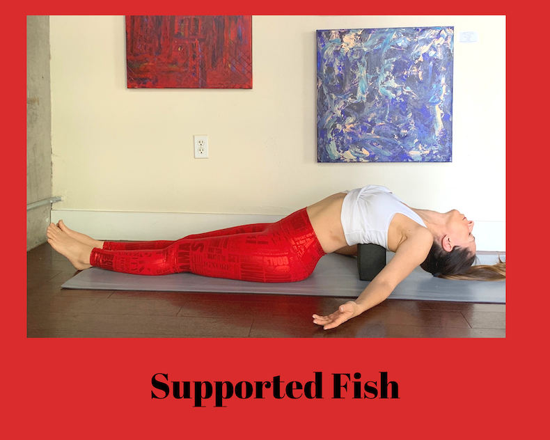 fish yoga pose